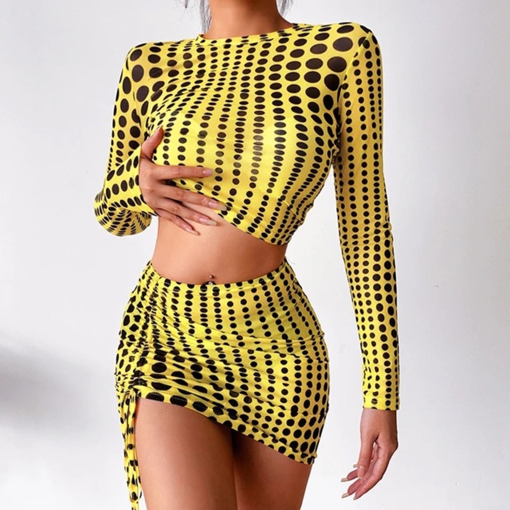Solado Yellow Polka Dot Set